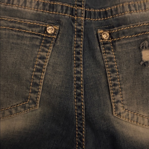 Miss Me Distressed Blue Straight Leg Jeans - Picture 6 of 8